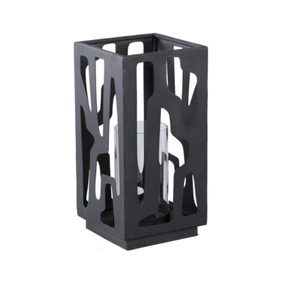 Ptmd lanterne dewey noir 32 cm | 2 pièces