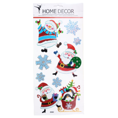 Stickers muraux Père Noël 35 x 18 cm | 24 pièces