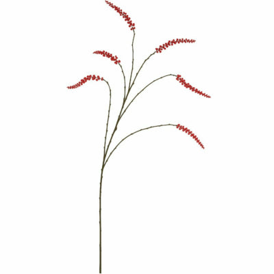 Daan branche artificielle en bois courbé baies rouges 115 cm | 12 pièces