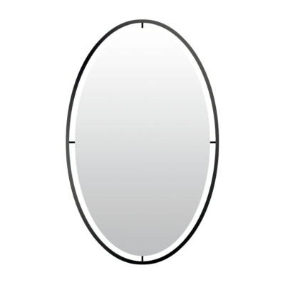 Miroir mural Len-fra salem noir 60 cm | 2 pièces