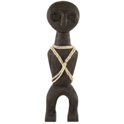 Figurine J-line primitive en bois de manguier noir 47 cm | 6 pièces