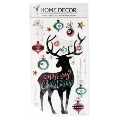 Stickers muraux pop up renne rose vert 41 x 24 cm | 24 pièces