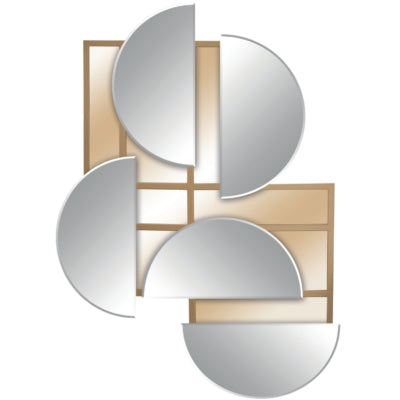 Miroir mural Len-fra miro couleur bronze 90 x 127 cm | 2 pièces