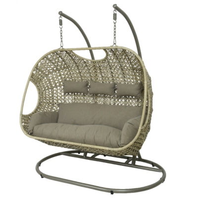 (r) fauteuil oeuf fauteuil suspendu palerme couleur sable 196 cm