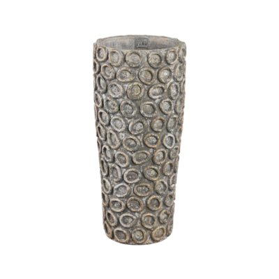 Pot en ciment Ptmd avec cercles ginte s 45 cm | 2 pièces