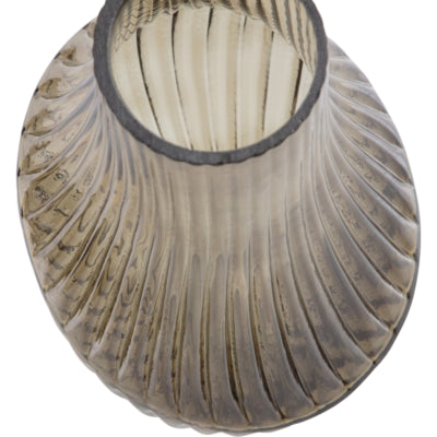 Vase Bepurehome en verre fumé 25 cm | 4 pièces