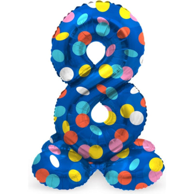 Folat ballon en aluminium debout 8 points 41 cm | 20 pièces