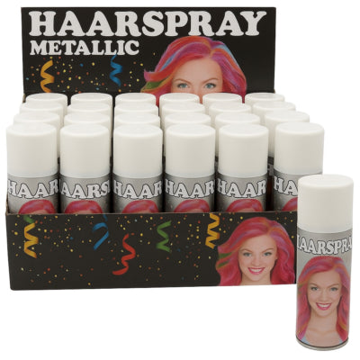 Spray colorant pour cheveux blanc fête carnaval spray 250 ml | 24 pièces