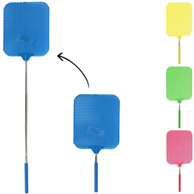 Tapette à mouches extensible 66 cm 4 assortis | 15 pièces