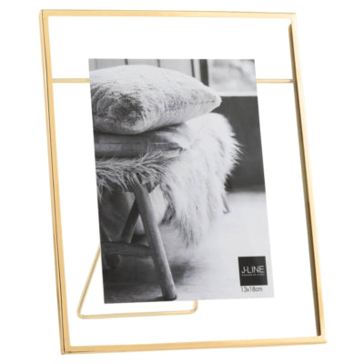 Cadre photo J-line doré 13 x 18 cm | 6 pièces