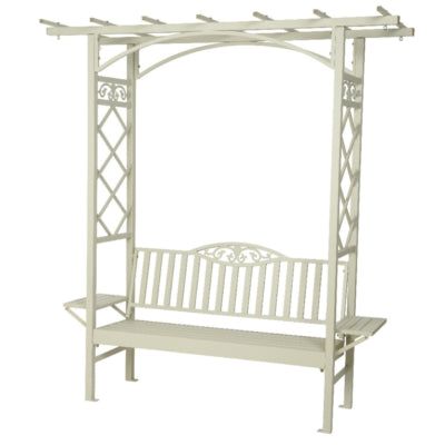 (r) banc de jardin barolo aluminium beige 210 cm