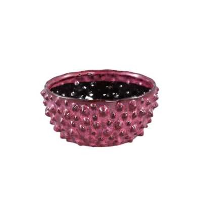 Ptmd pot de fleur marel points violet s 19,5 cm | 4 pièces