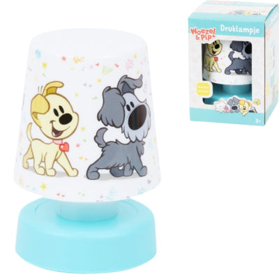 Lampe poussoir Woezel pip sur batterie 12 cm | 12 pièces