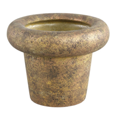 Ptmd pot de fleur relandi l couleur or 30 cm | 2 pièces
