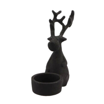 Photophore Daan en bois courbé dobra noir 14 cm | 9 pièces