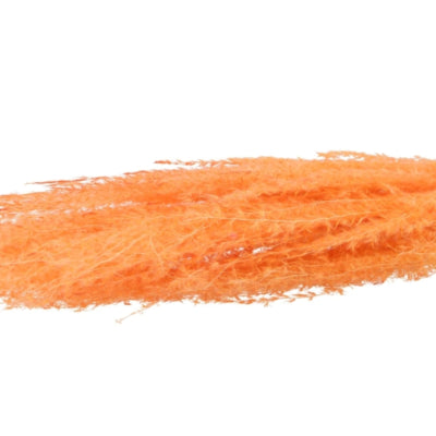 Daan branche artificielle en bois courbé séchée herbe argentée pêche xl orange 100 cm | 10 pièces
