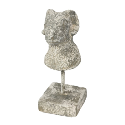 Statue Countryfield sur socle bélier nelli gris 25 cm | 8 pièces