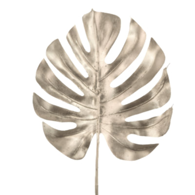 Hbx branche artificielle monstera couleur champagne 72 cm | 20 pièces