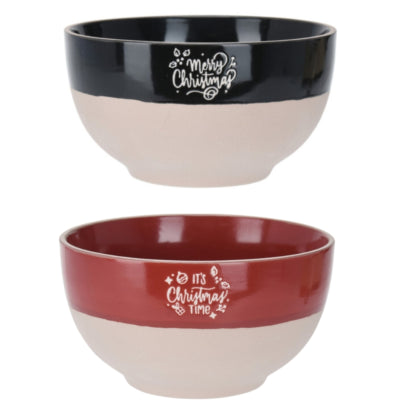 Bol de Noël 490 ml 2 assortis | 12 pièces