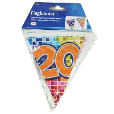 Ligne mini drapeau Folat 20 ans 3 mètres | 24 pièces