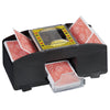 Mélangeur de cartes à batterie Relaxdays noir 2 jeux | 6 pièces