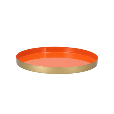 Plateau Daan en bois courbé marrakech orange 26 cm | 6 pièces
