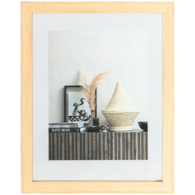 Cadre photo Woood bois naturel 34 x 44 cm | 8 pièces