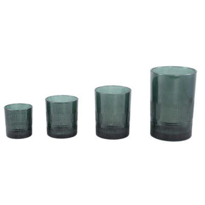 Ptmd photophore yousra s vert 8 cm | 12 pièces