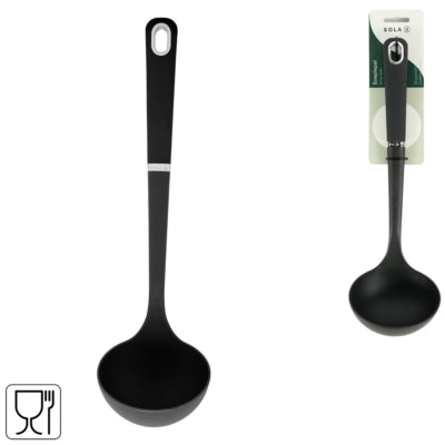 Cuillère à soupe Sola noire 33 cm | 48 pièces