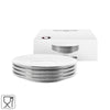 Assiette Vtwonen argentée 12 cm lot de 4 | 6 pièces