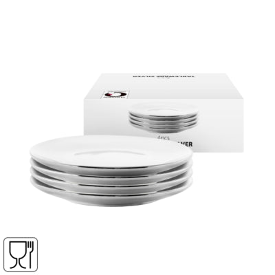 Assiette Vtwonen argentée 12 cm lot de 4 | 6 pièces