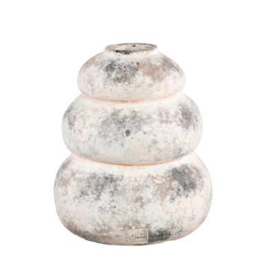 Pot Ptmd bulby beige rose m 31 cm | 2 pièces