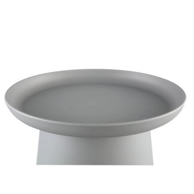 Ptmd table d'appoint nicca gris 50 cm | 2 pièces