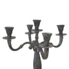 Bougeoir classique en aluminium aspect antique 40 cm | 2 pièces
