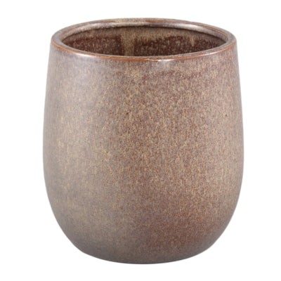 Ptmd pot de fleur freja l marron 17 cm | 4 pièces