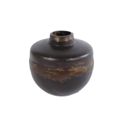 Bougeoir cache métal marron 7,5 cm | 12 pièces