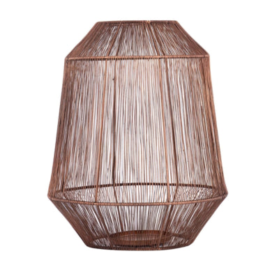 Ptmd lanterne justy m couleur cuivre 32 cm | 2 pièces