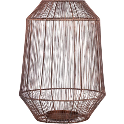 Lanterne Ptmd justy l couleur cuivre 38 cm | 2 pièces