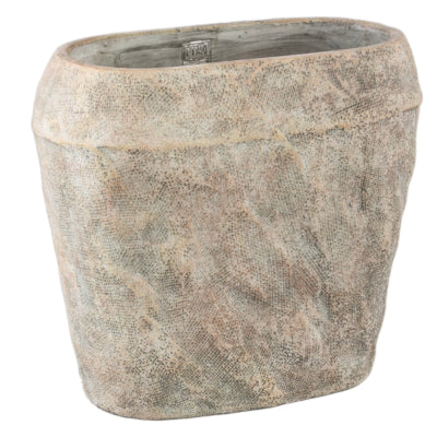 Pot de fleur Ptmd lourdes crème 40 cm | 2 pièces