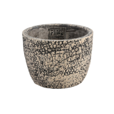 Ptmd pot de fleur jerell s marron 12 cm | 12 pièces