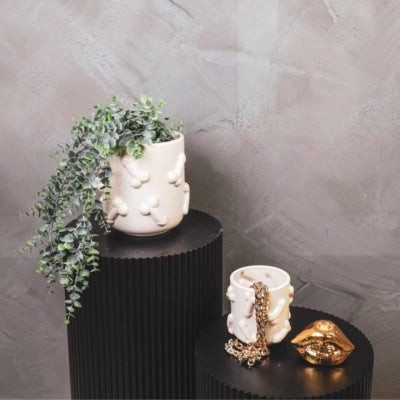 Housevitamin pot de fleur bite beige 11,5 cm | 12 pièces