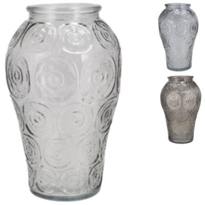 Vase Daan en bois courbé Delight gris 25 cm 3 assortis | 6 pièces