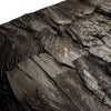 Décoration feuille de palmier bakla noir 200 x 60 cm | 6 pièces