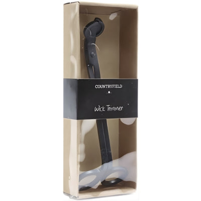 Coupe-mèche de bougie Countryfield noir 17 cm | 12 pièces