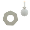 Stjernsund anneau de bougie loua gris brillant 5,5cm | 48 pièces