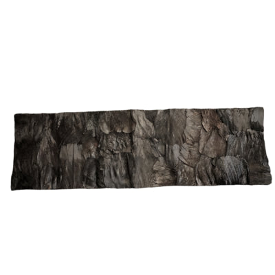 Décoration feuille de palmier bakla noir 200 x 60 cm | 6 pièces