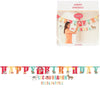 Amscan guirlande de lettres joyeux anniversaire ferme 300 cm | 12 pièces