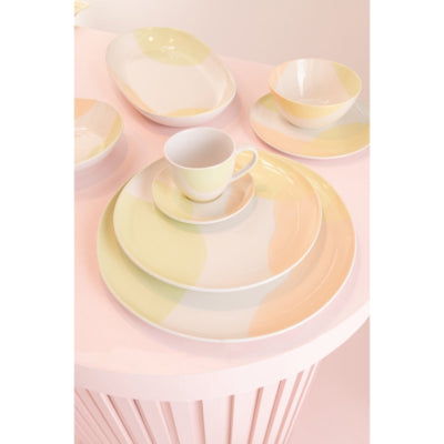 Assiette J-line porcelaine profonde 27 cm | 4 pièces