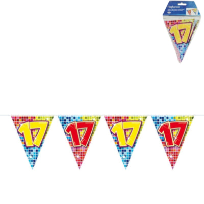 Ligne mini drapeau Folat 17 ans 3 mètres | 24 pièces