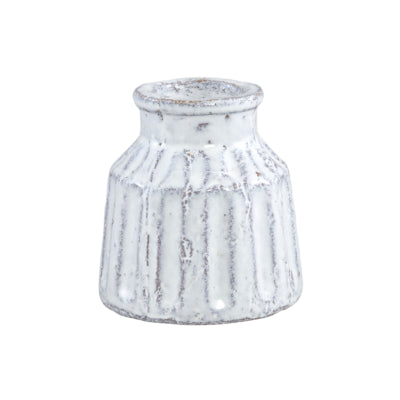 Ptmd vase xave s blanc 10 cm | 6 pièces